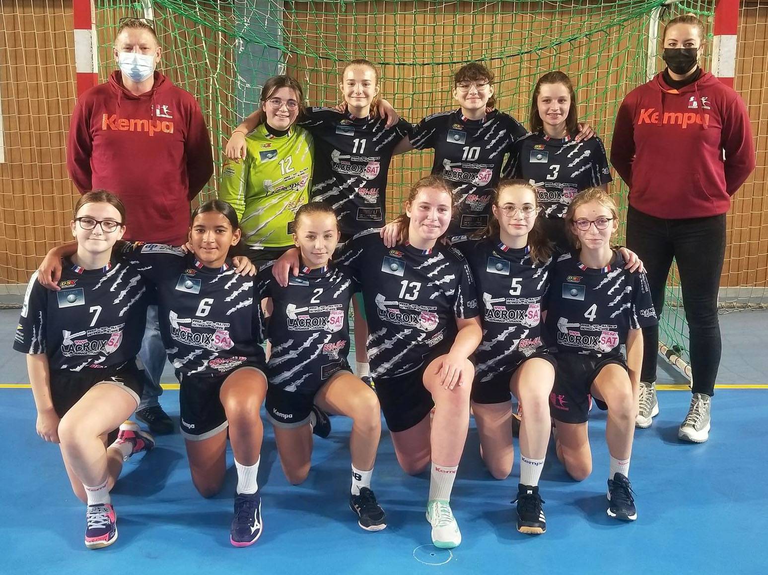 Equipe de moins de 13 ans Féminine du club de Sambre Avesnois HandBall