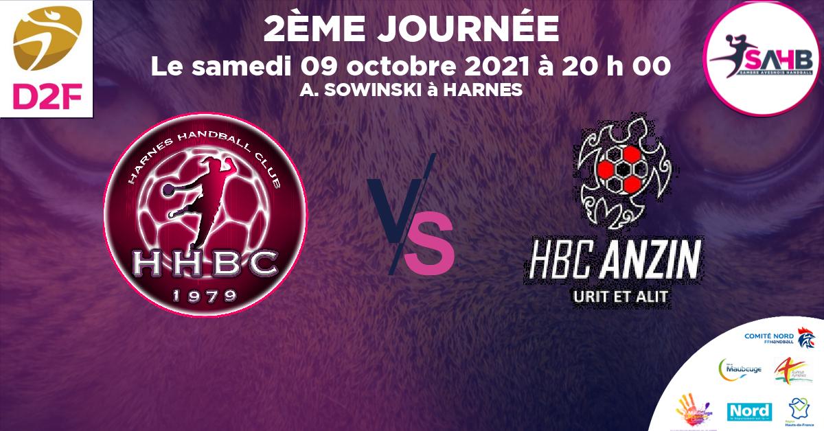 Nationale 3 féminine handball, HARNES VS ANZIN - A. SOWINSKI à HARNES à 20 h 00
