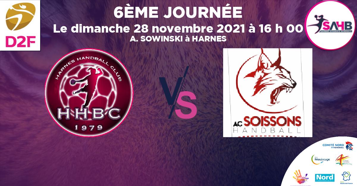 Moins de 18 ans Féminine - Région handball, HARNES VS SOISSONS - A. SOWINSKI à HARNES à 16 h 00