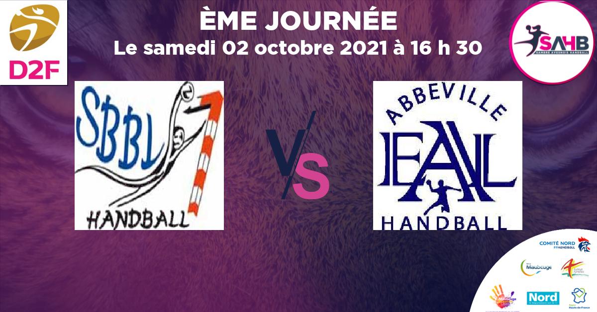 Moins de 15 ans Féminine - Région handball, BRUAY LA BUISSIERE VS ABBEVILLE -  à 16 h 30