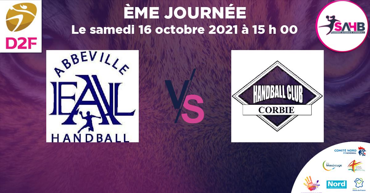 Moins de 15 ans Féminine - Région handball, ABBEVILLE VS CORBIE -  à 15 h 00