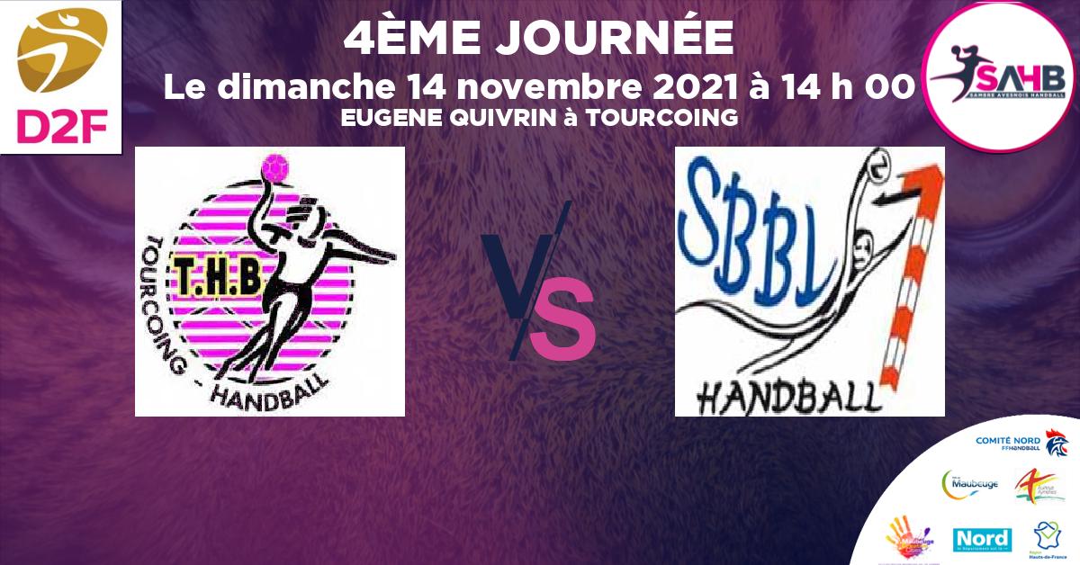 Moins de 15 ans Féminine - Région handball, TOURCOING  VS BRUAY LA BUISSIERE - EUGENE QUIVRIN à TOURCOING à 14 h 00