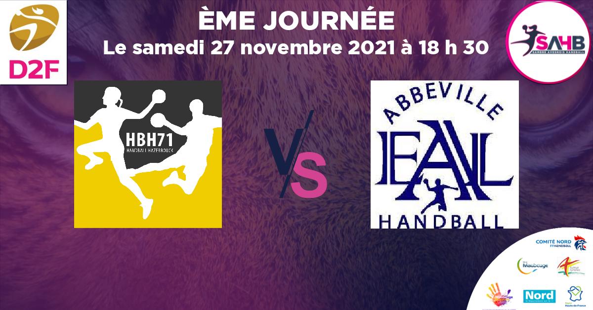 Moins de 15 ans Féminine - Région handball, HAZEBROUCK 71 VS ABBEVILLE -  à 18 h 30