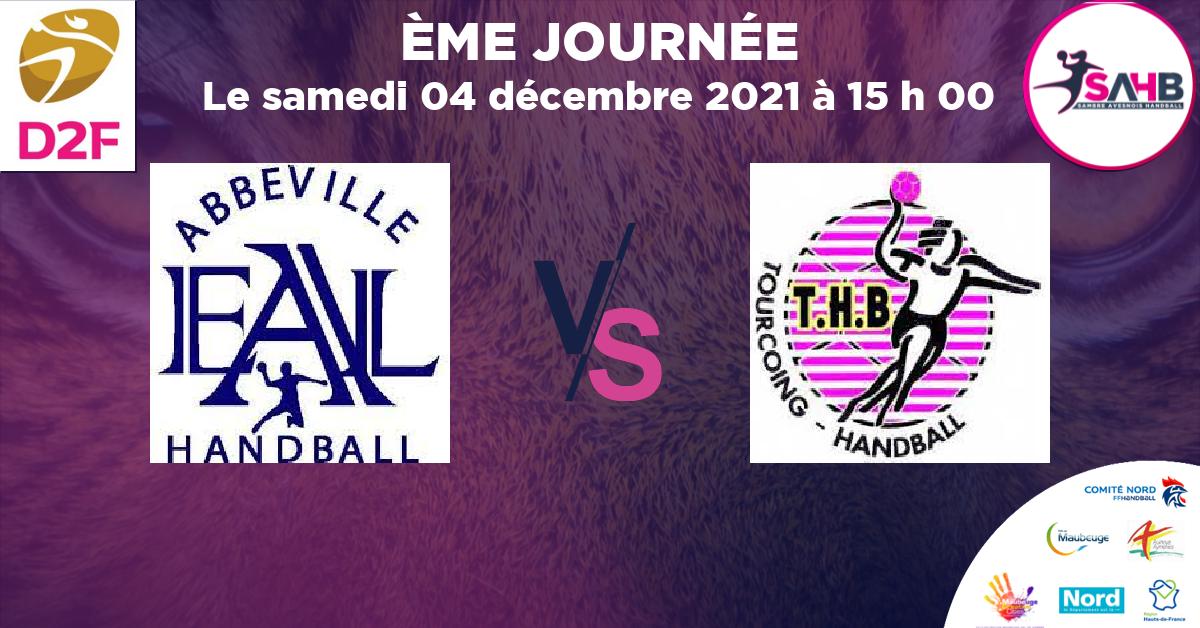 Moins de 15 ans Féminine - Région handball, ABBEVILLE VS TOURCOING -  à 15 h 00