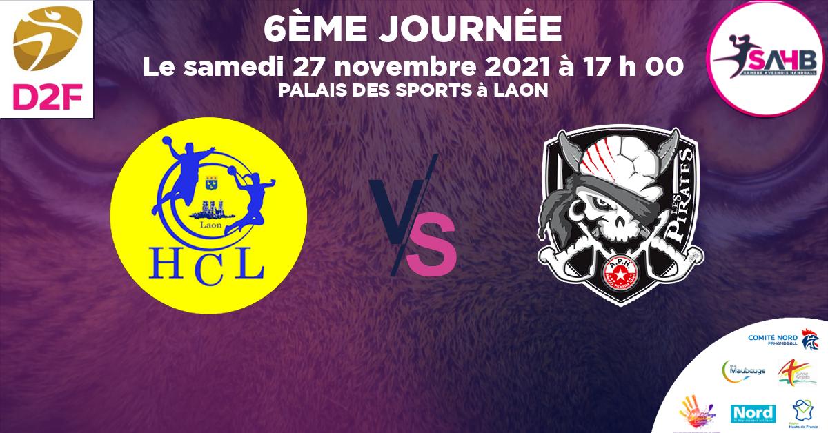 Moins de 15 ans Féminine - Région handball, LAON VS AMIENS PICARDIE - PALAIS DES SPORTS à LAON à 17 h 00