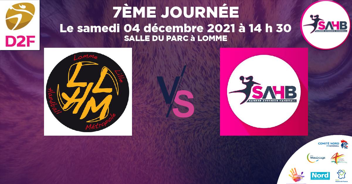 Moins de 15 ans Féminine - Région handball, LOMME VS SAMBRE AVESNOIS - SALLE DU PARC à LOMME à 14 h 30
