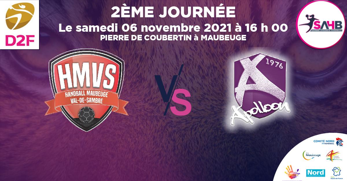 Moins de 18 ans Féminine - Département handball, MAUBEUGE VAL DE SAMBRE VS COURTRAI - PIERRE DE COUBERTIN à MAUBEUGE à 16 h 00