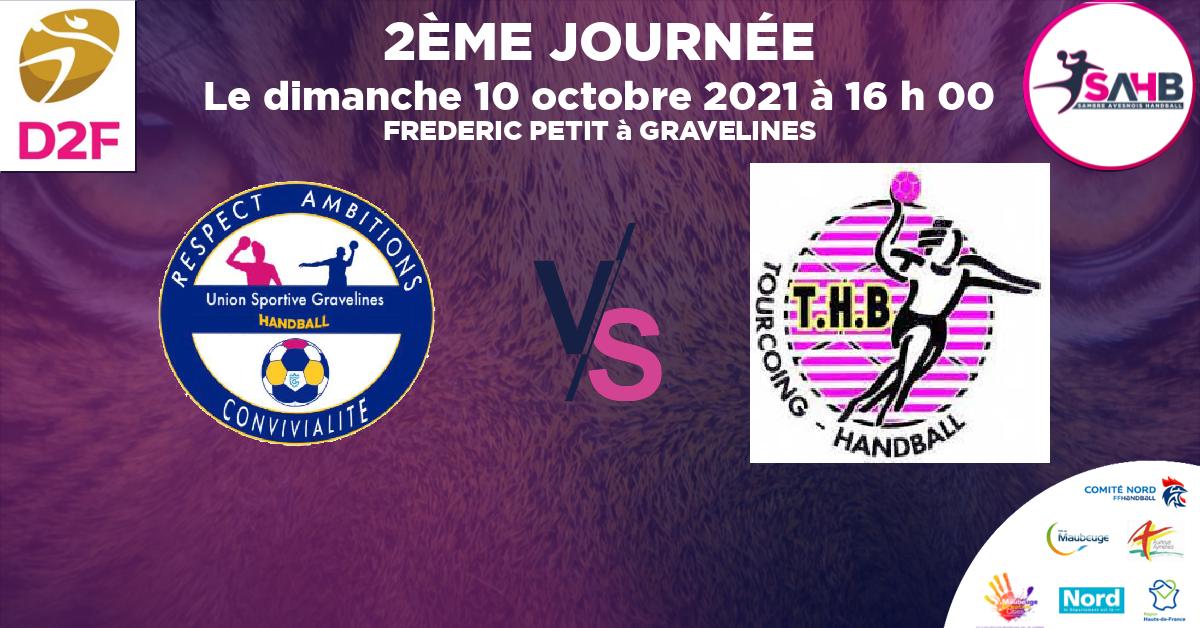 Nationale 3 féminine handball, GRAVELINES VS TOURCOING - FREDERIC PETIT à GRAVELINES à 16 h 00