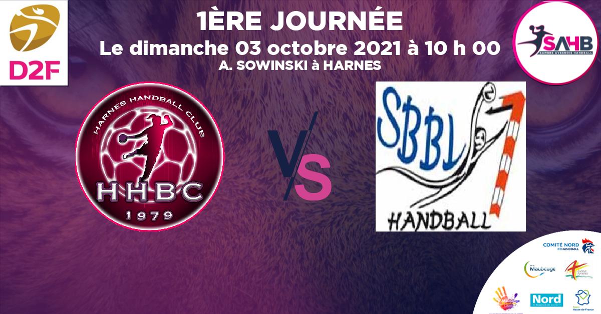 Moins de 18 ans Féminine - Région handball, HARNES VS BRUAY LA BUISSIERE - A. SOWINSKI à HARNES à 10 h 00