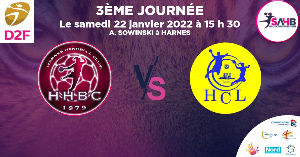 Moins de 15 ans Féminine - Région handball, HARNES VS LAON - A. SOWINSKI à HARNES à 15 h 30