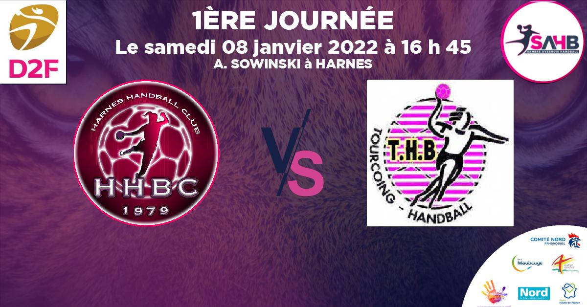 Moins de 18 ans Féminine - Région handball, HARNES VS TOURCOING - A. SOWINSKI à HARNES à 16 h 45