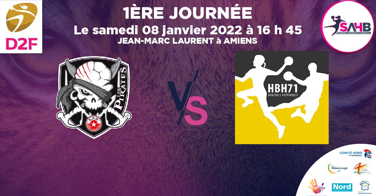 Moins de 15 ans Féminine - Région handball, AMIENS PICARDIE VS HAZEBROUCK 71 - JEAN-MARC LAURENT à AMIENS à 16 h 45