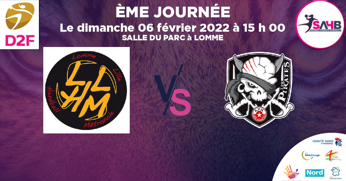 Moins de 15 ans Féminine - Région handball, LOMME VS AMIENS PICARDIE - SALLE DU PARC à LOMME à 15 h 00