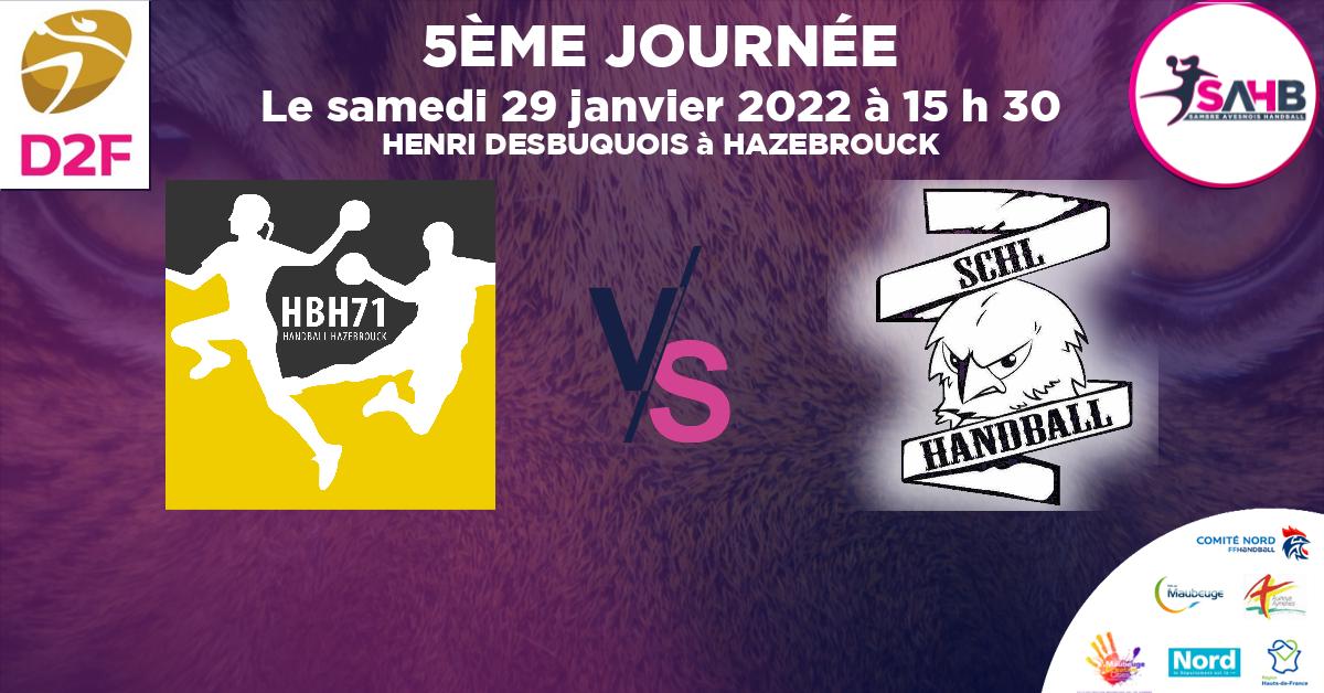 Moins de 13 ans Féminine - Département handball, HAZEBROUCK 71 VS HAUBOURDIN - LOOS - HENRI DESBUQUOIS à HAZEBROUCK à 15 h 30