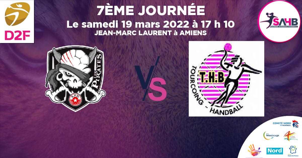Moins de 15 ans Féminine - Région handball, AMIENS PICARDIE VS TOURCOING - JEAN-MARC LAURENT à AMIENS à 17 h 10