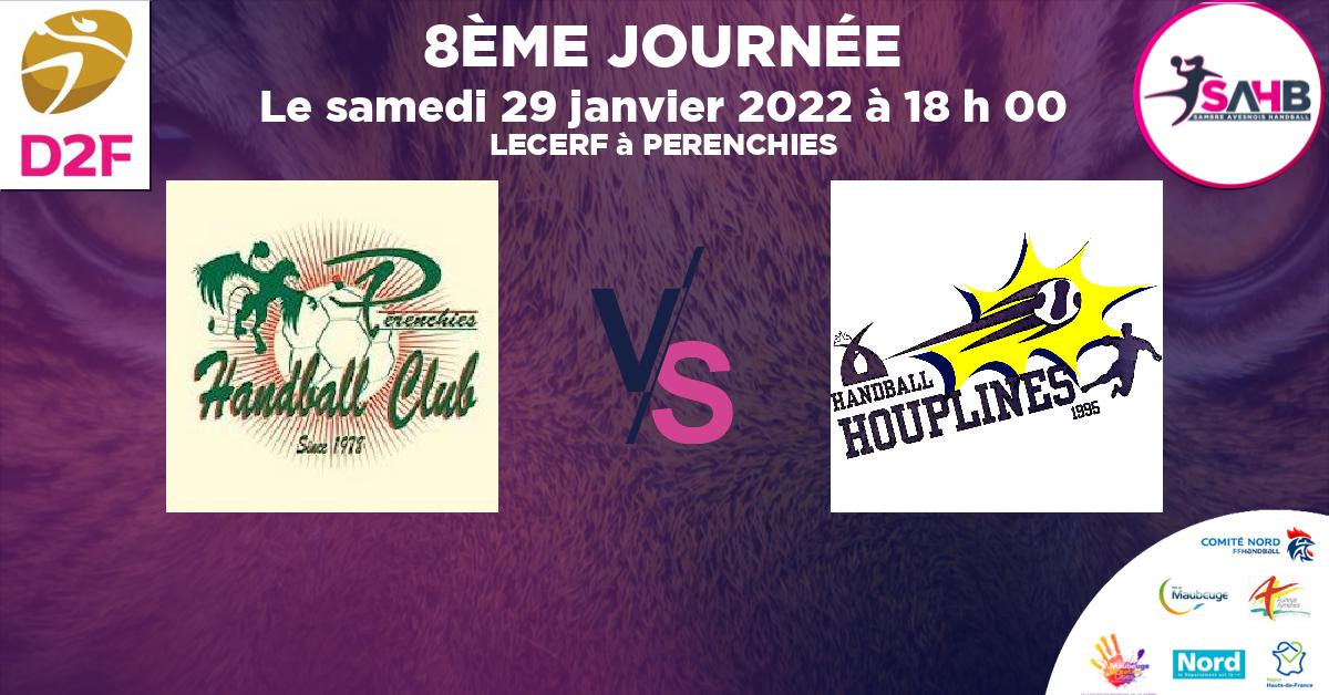 Moins de 18 ans Masculin - Département handball, PERENCHIES VS HOUPLINES   ARMENTIERE U18M DPT Eq2 - LECERF à PERENCHIES à 18 h 00