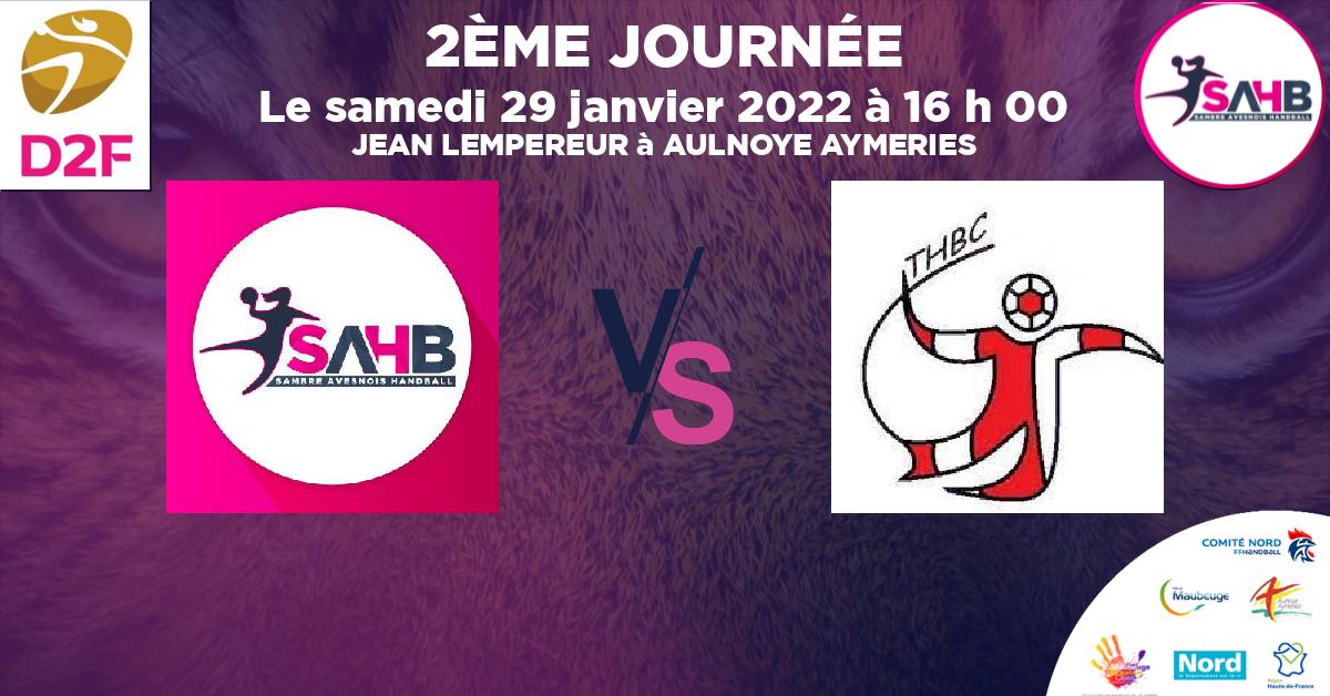Moins de 18 ans Masculin - Département handball, SAMBRE AVESNOIS VS TRELON - JEAN LEMPEREUR à AULNOYE AYMERIES à 16 h 00