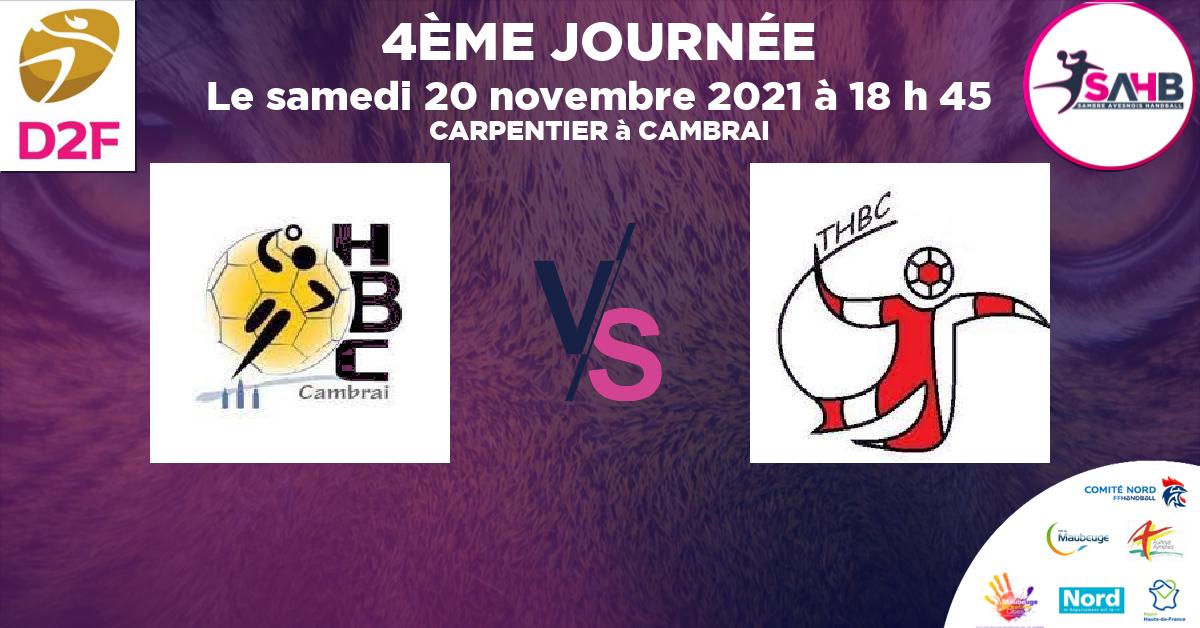 Moins de 18 ans Masculin - Département handball, CAMBRAI VS TRELON - CARPENTIER à CAMBRAI à 18 h 45