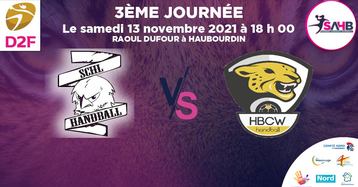 Moins de 15 ans Masculin - Département handball, HAUBOURDIN - LOOS VS WAMBRECHIES - RAOUL DUFOUR à HAUBOURDIN à 18 h 00