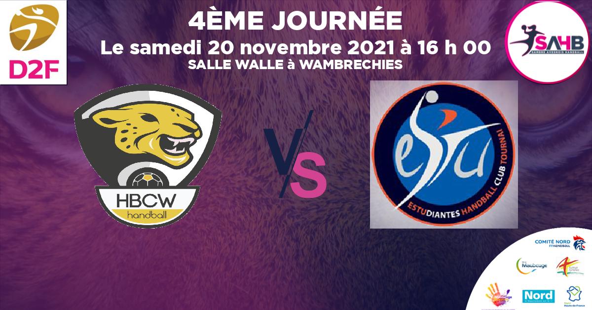 Moins de 15 ans Masculin - Département handball, WAMBRECHIES VS TOURNAI - SALLE WALLE à WAMBRECHIES à 16 h 00