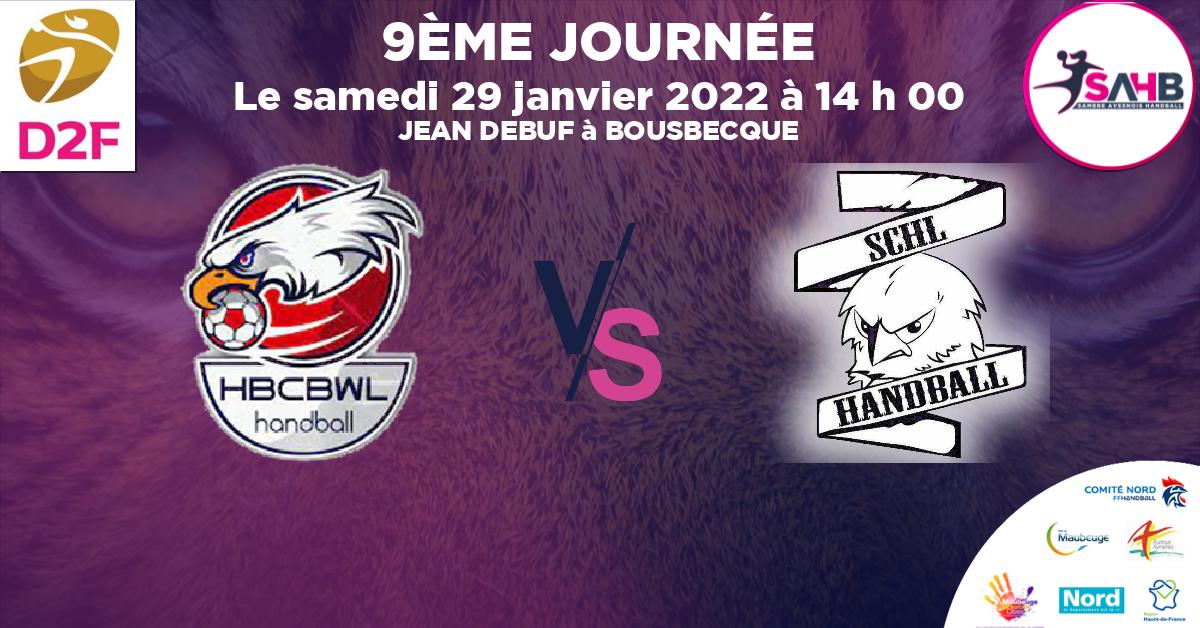 Moins de 15 ans Masculin - Département handball, BOUSBECQUE - WERVICQ VS HAUBOURDIN - LOOS - JEAN DEBUF à BOUSBECQUE à 14 h 00