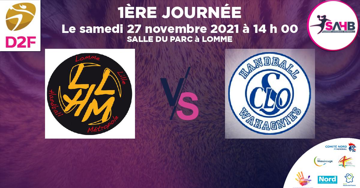 Moins de 15 ans Masculin - Département handball, LOMME VS WAHAGNIES - SALLE DU PARC à LOMME à 14 h 00
