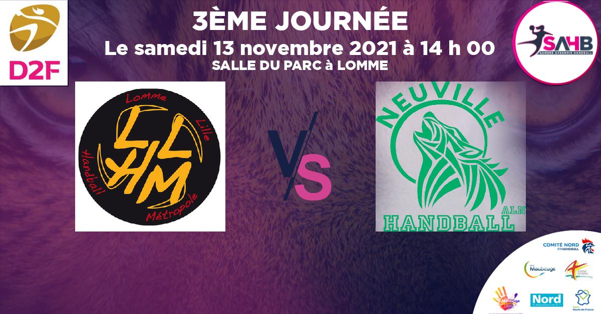 Moins de 15 ans Masculin - Département handball, LOMME VS NEUVILLE EN FERRAIN - SALLE DU PARC à LOMME à 14 h 00