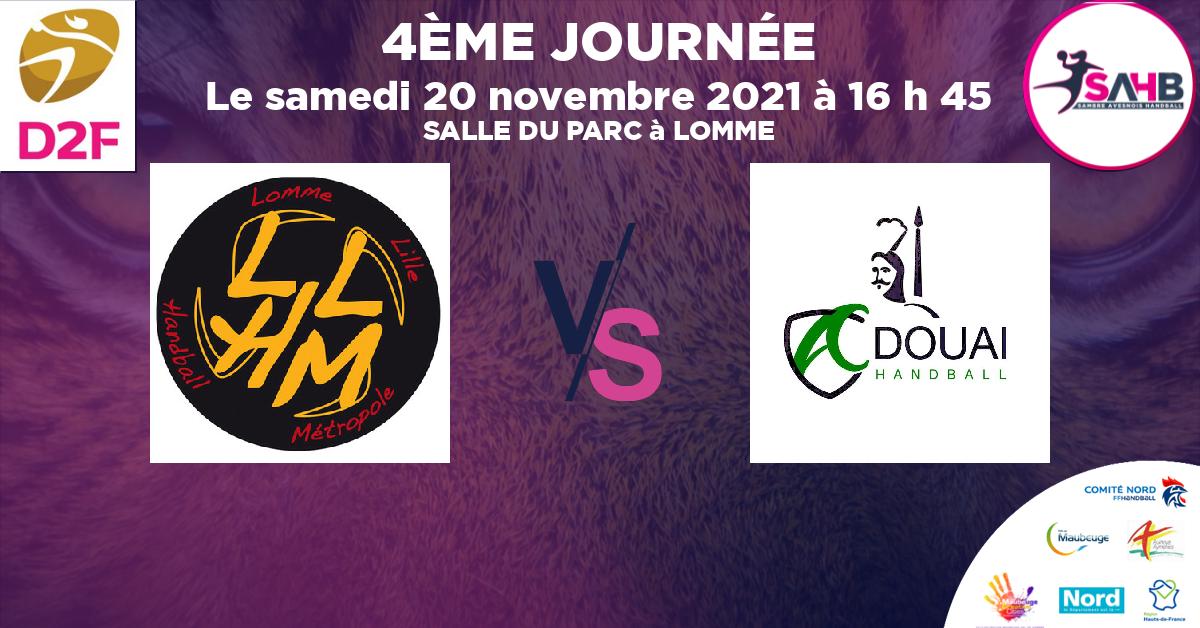 Moins de 15 ans Masculin - Département handball, LOMME VS DOUAI - SALLE DU PARC à LOMME à 16 h 45