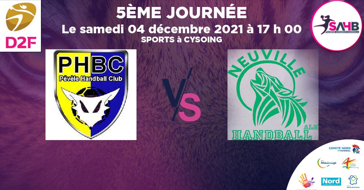 Moins de 15 ans Masculin - Département handball, PEVELE VS NEUVILLE EN FERRAIN - SPORTS à CYSOING à 17 h 00