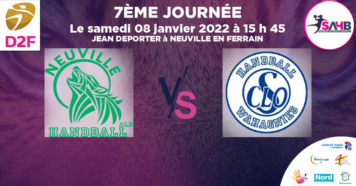 Moins de 15 ans Masculin - Département handball, NEUVILLE EN FERRAIN VS WAHAGNIES - JEAN DEPORTER à NEUVILLE EN FERRAIN à 15 h 45