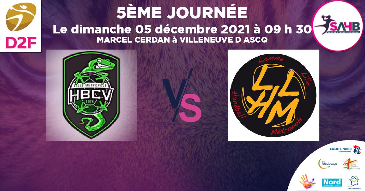 Moins de 15 ans Masculin - Département handball, VILLENEUVE D’ASCQ VS LOMME - MARCEL CERDAN à VILLENEUVE D ASCQ à 09 h 30