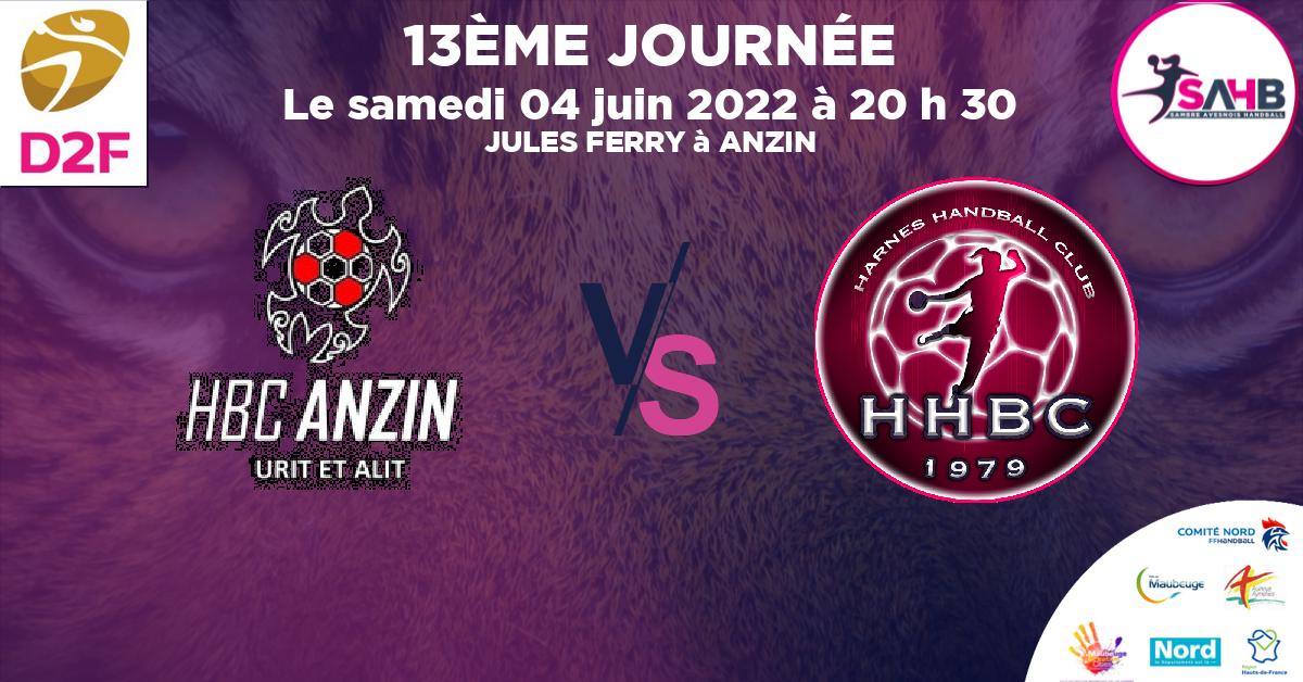 Nationale 3 féminine handball, ANZIN VS HARNES - JULES FERRY à ANZIN à 20 h 30