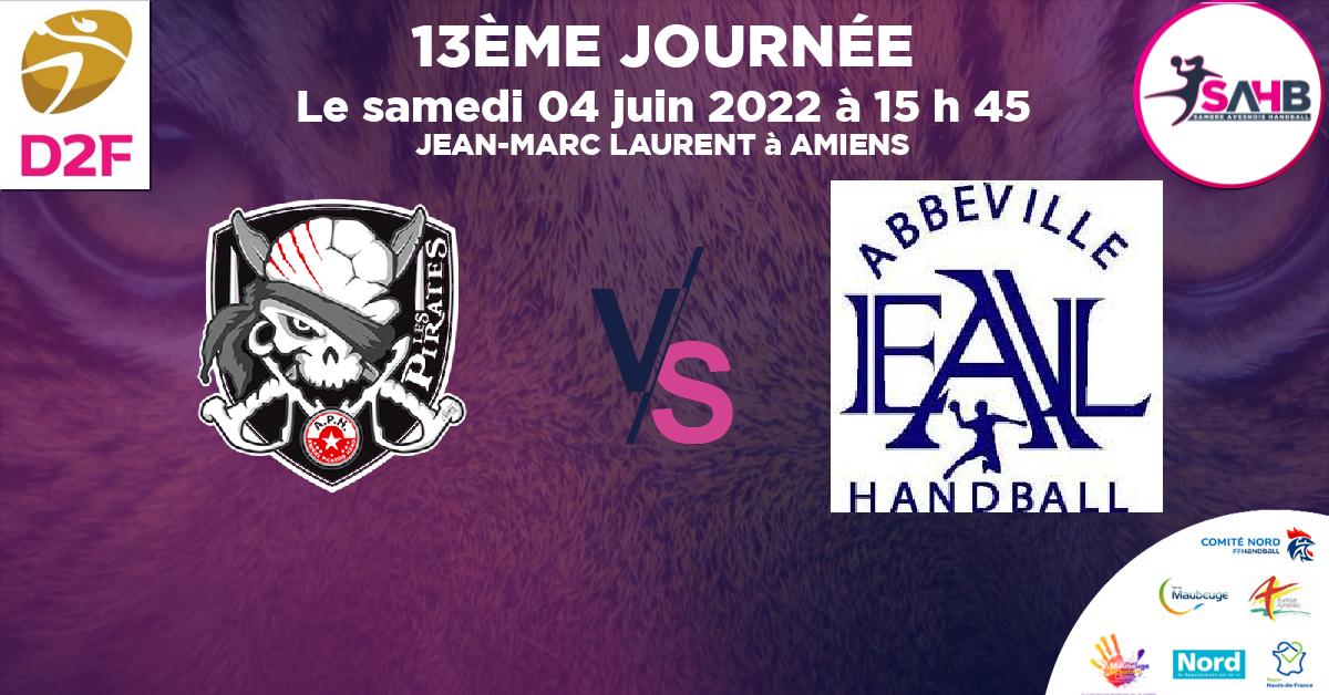 Moins de 15 ans Féminine - Région handball, AMIENS PICARDIE VS FEUQUIERES ST BLIMONT - ABBEVILLE - JEAN-MARC LAURENT à AMIENS à 15 h 45