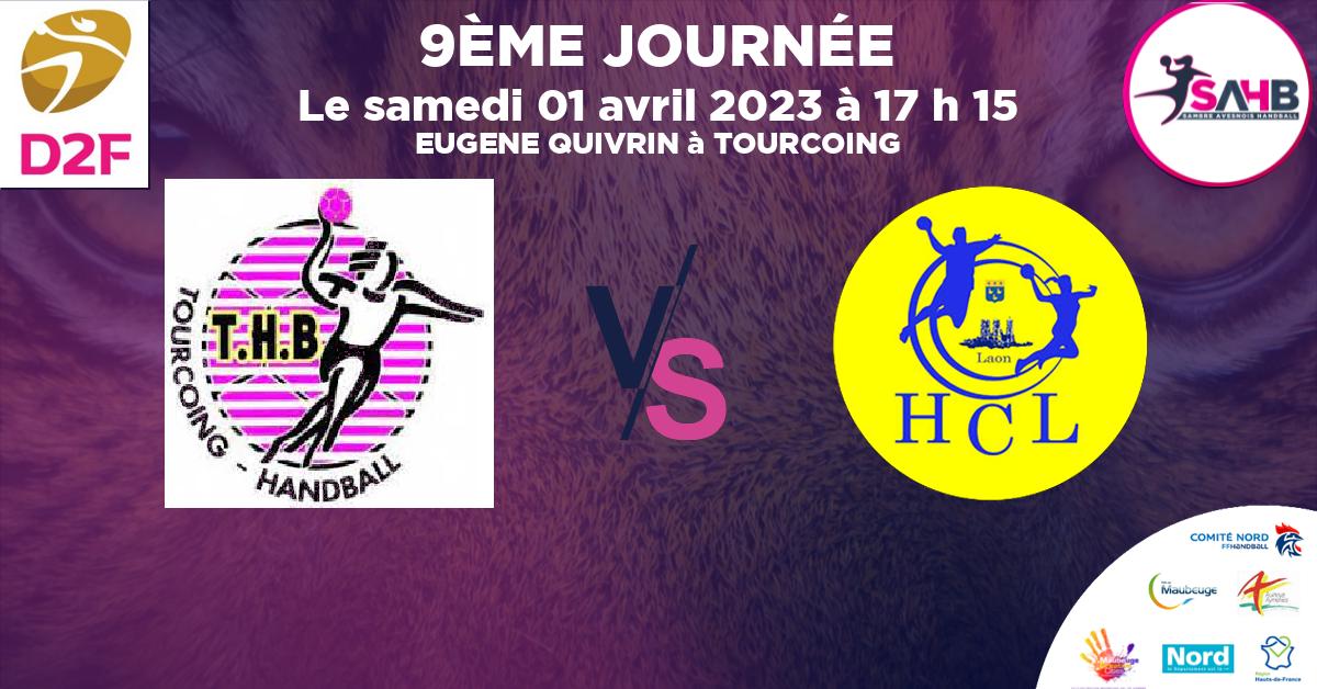 Moins de 18 ans Féminine - Région handball, TOURCOING  VS LAON - EUGENE QUIVRIN à TOURCOING à 17 h 15