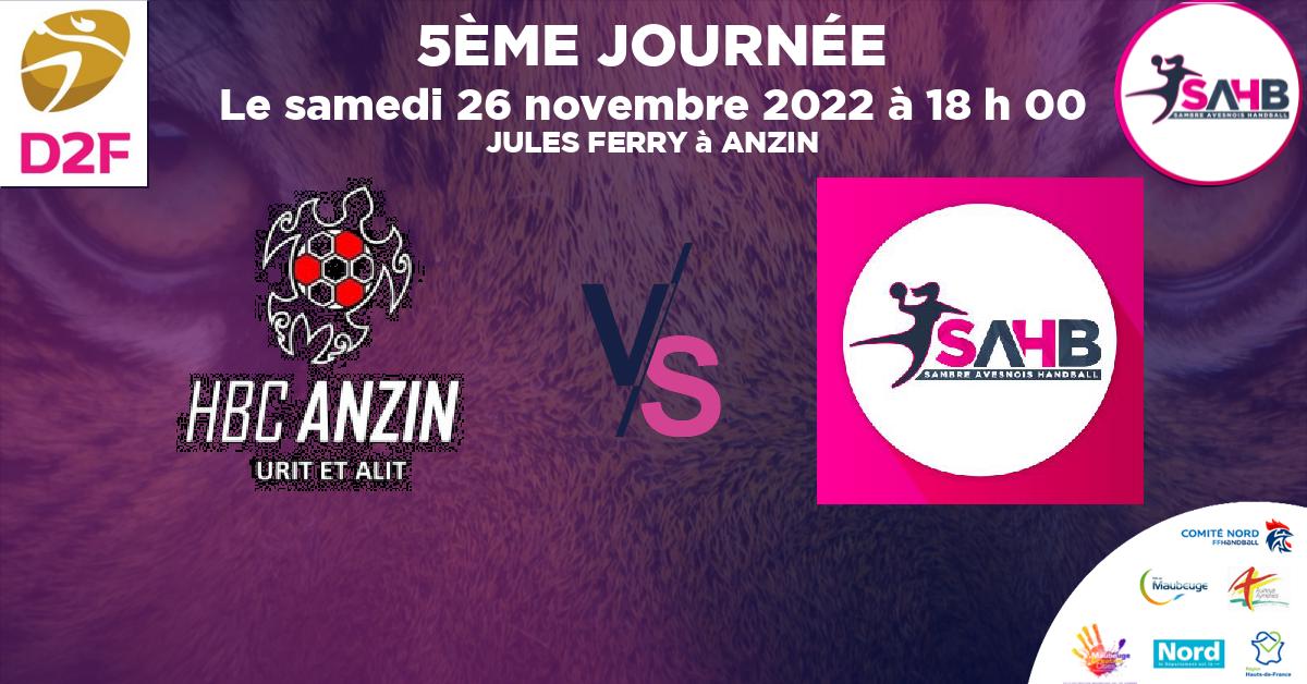 Moins de 18 ans Masculin - Département handball, ANZIN VS SAMBRE AVESNOIS - JULES FERRY à ANZIN à 18 h 00