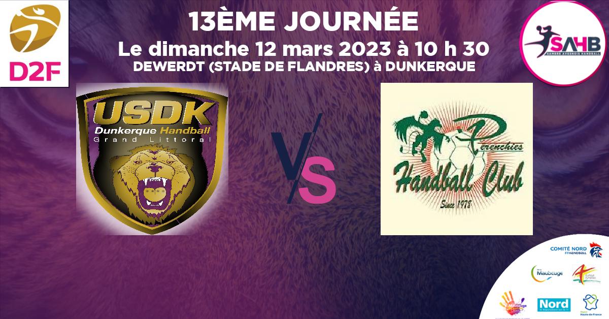 Moins de 18 ans Masculin - Département handball, DUNKERQUE VS PERENCHIES - DEWERDT (STADE DE FLANDRES) à DUNKERQUE à 10 h 30