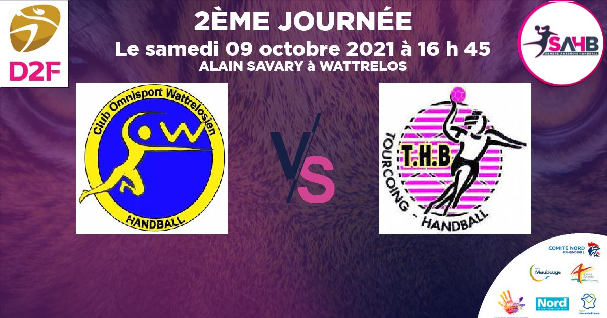 Moins de 13 ans Féminine - Département handball, WATTRELOS VS TOURCOING - ALAIN SAVARY à WATTRELOS à 16 h 45