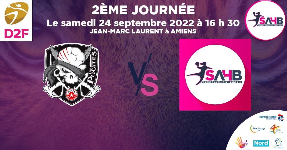 Moins de 15 ans Féminine - Région handball, AMIENS PICARDIE VS SAMBRE AVESNOIS - JEAN-MARC LAURENT à AMIENS à 16 h 30