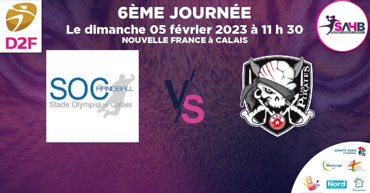 Moins de 15 ans Féminine - Région handball, CALAIS VS AMIENS PICARDIE - NOUVELLE FRANCE à CALAIS à 11 h 30