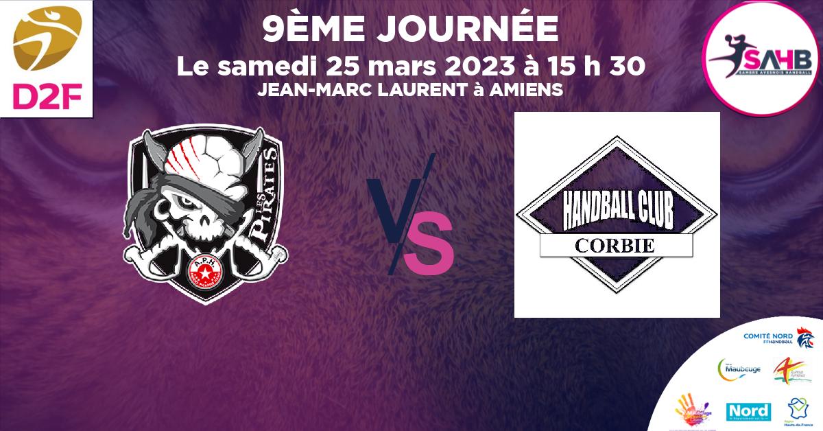 Moins de 15 ans Féminine - Région handball, AMIENS PICARDIE VS CORBIE - JEAN-MARC LAURENT à AMIENS à 15 h 30