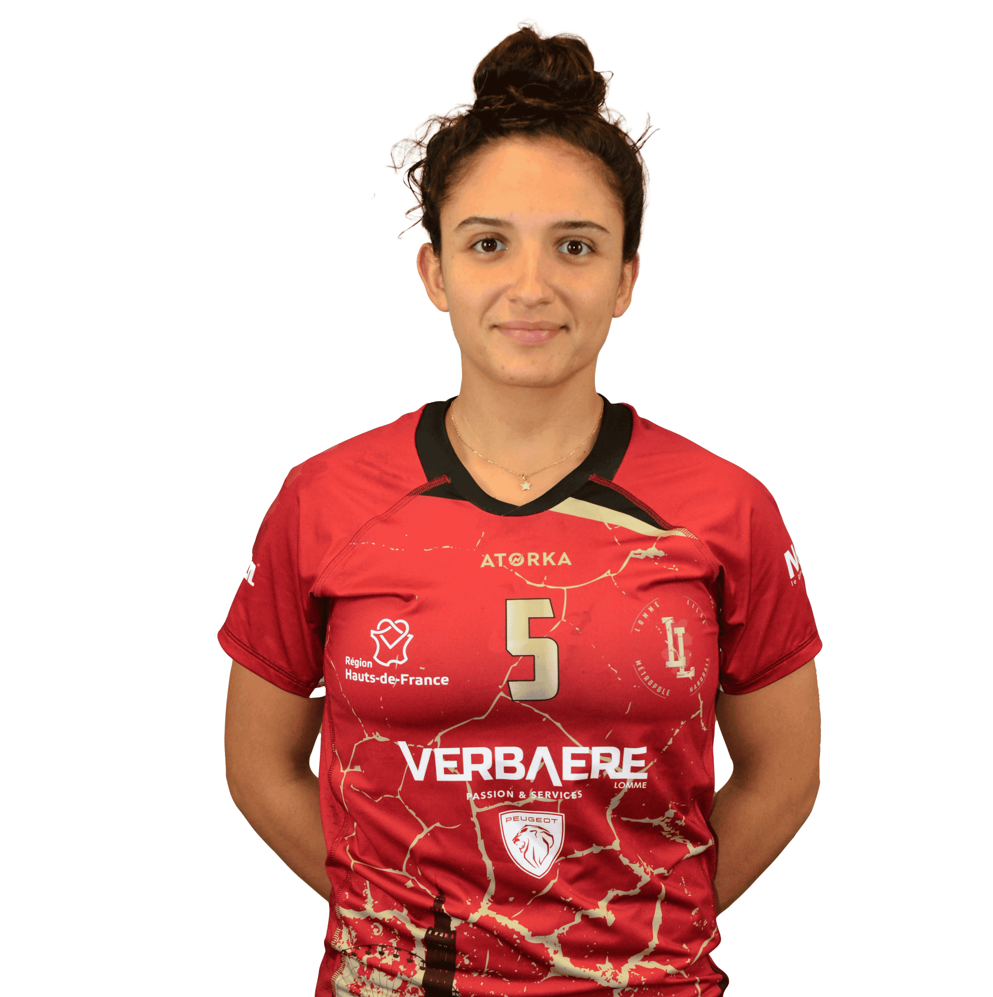 nejma-madani - Ailière droite division 2 féminine de handball de Lomme Lille Métropole Handball