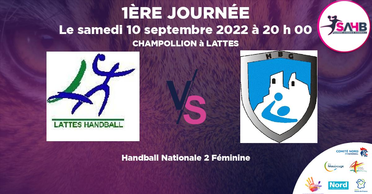 Nationale 2 Féminine handball, LATTES VS GARDEEN - CHAMPOLLION à LATTES à 20 h 00