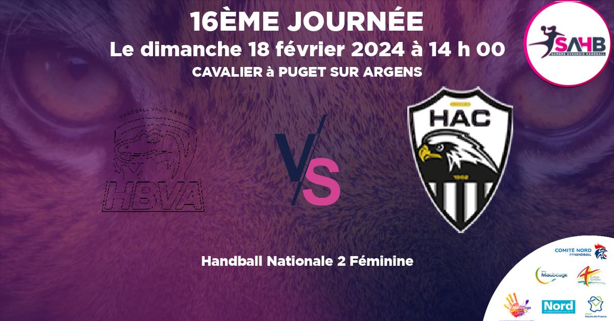 Nationale 2 Féminine handball, VAL D'ARGENS VS AJACCIO - CAVALIER à PUGET SUR ARGENS à 14 h 00
