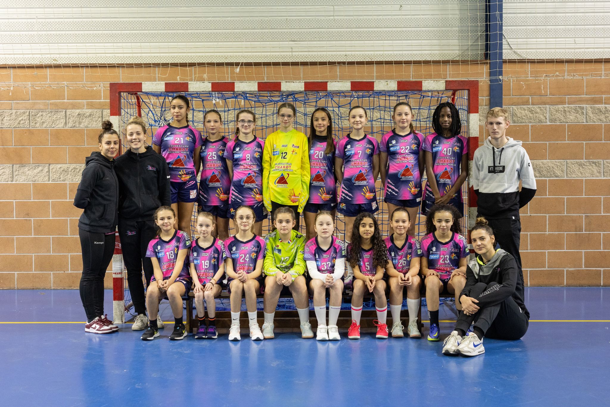 Equipe de handball féminine moins de 13 ans du club de Sambre Avesnois