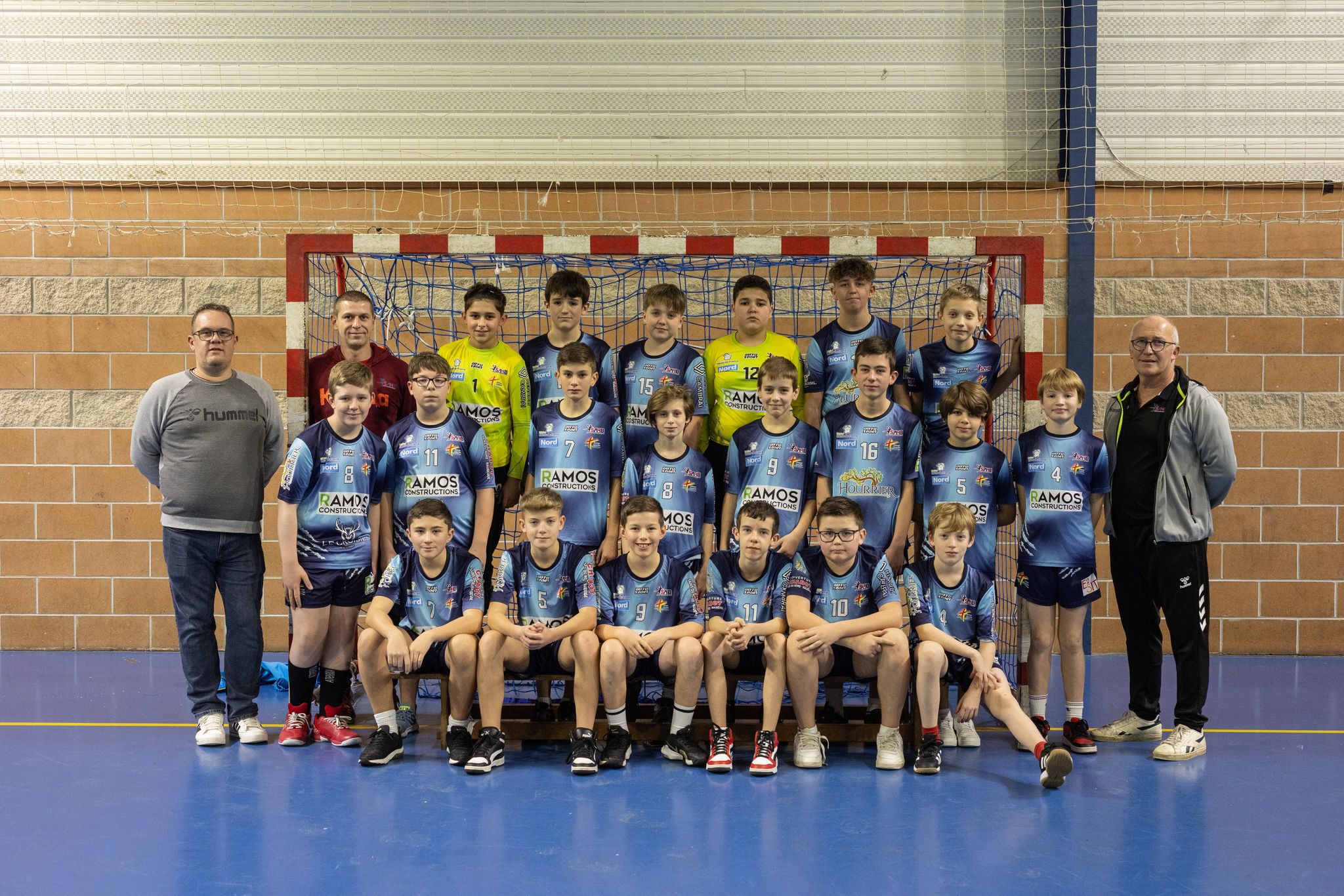 Equipe de handball masculine moins de 13 ans du club de Sambre Avesnois