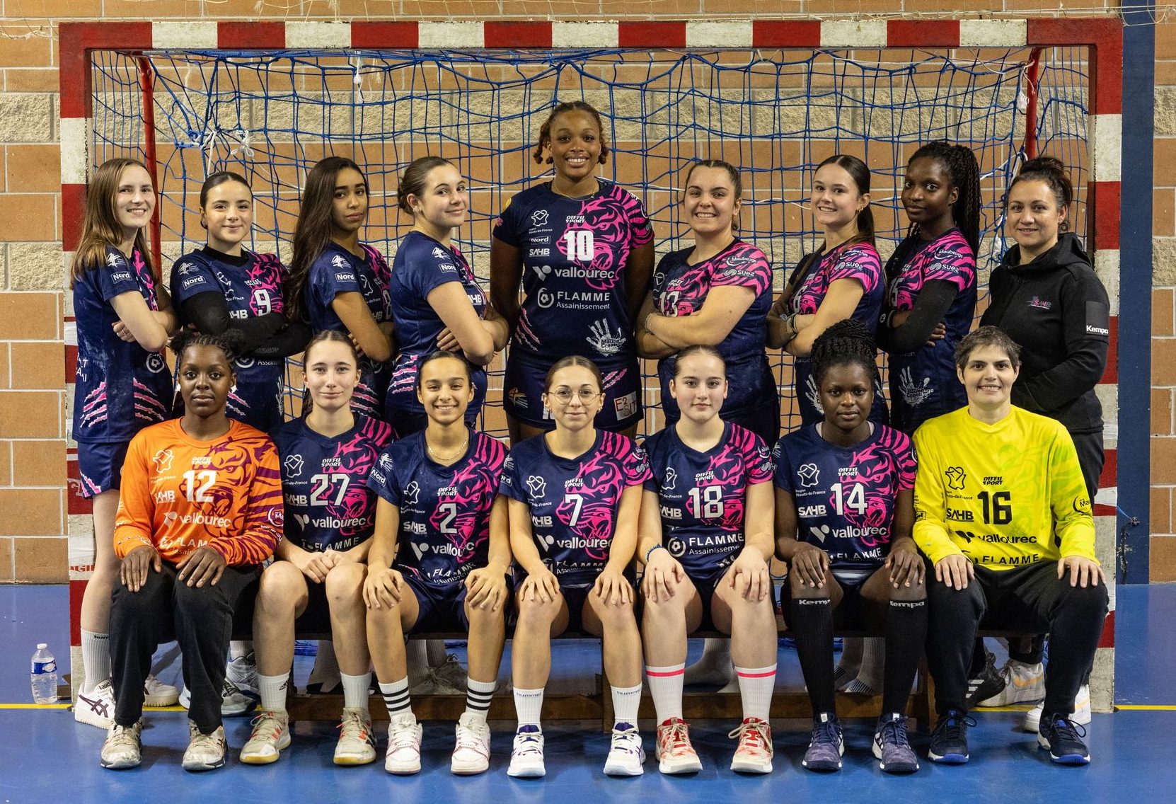 Equipe de handball féminine de nationale 2 du club de Sambre Avesnois