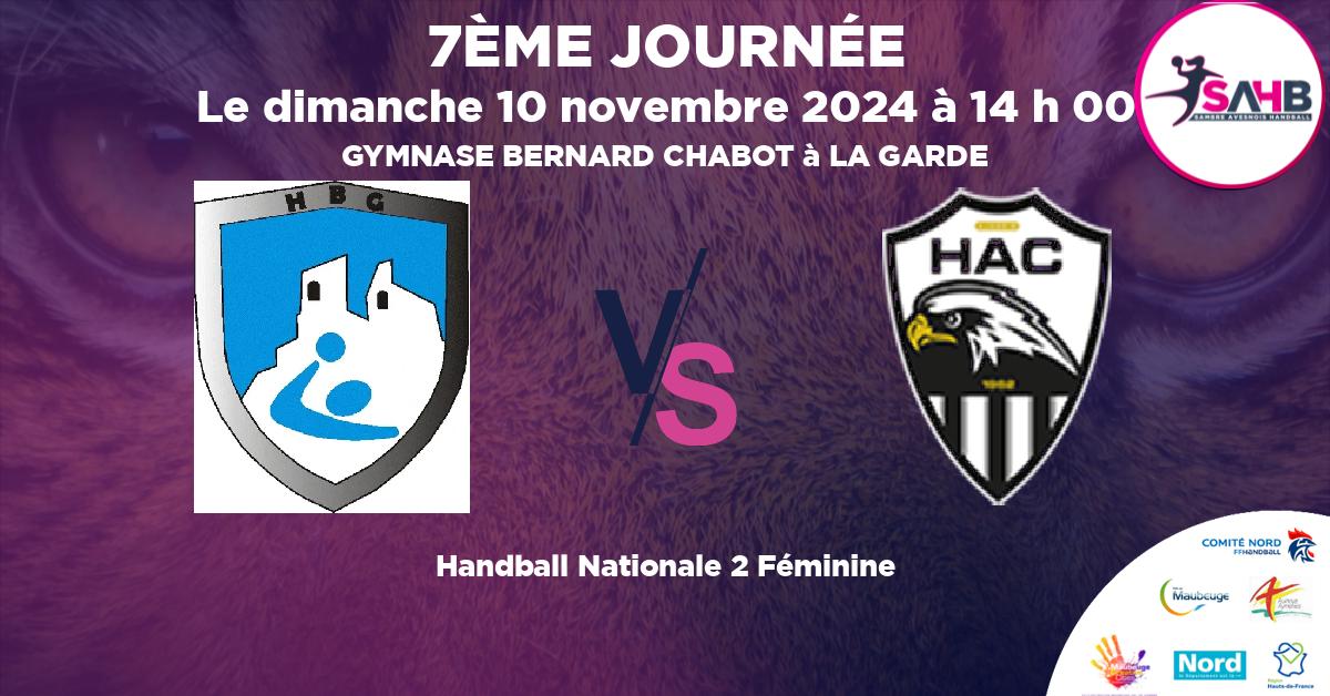 Nationale 2 Féminine handball, GARDEEN VS AJACCIO - GYMNASE BERNARD CHABOT à LA GARDE à 14 h 00