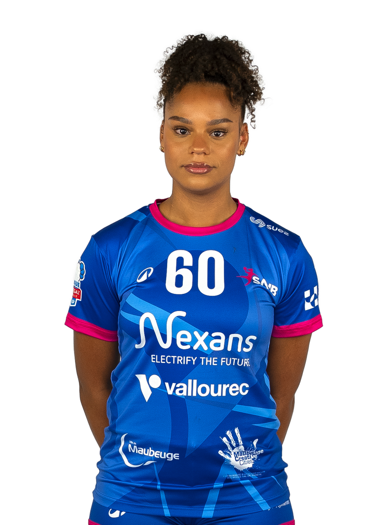 Lauralyne LOMBINDO Joueuse de handball de division 1 en ligue Butagaz énergie au club du Sambre Avesnois Handball