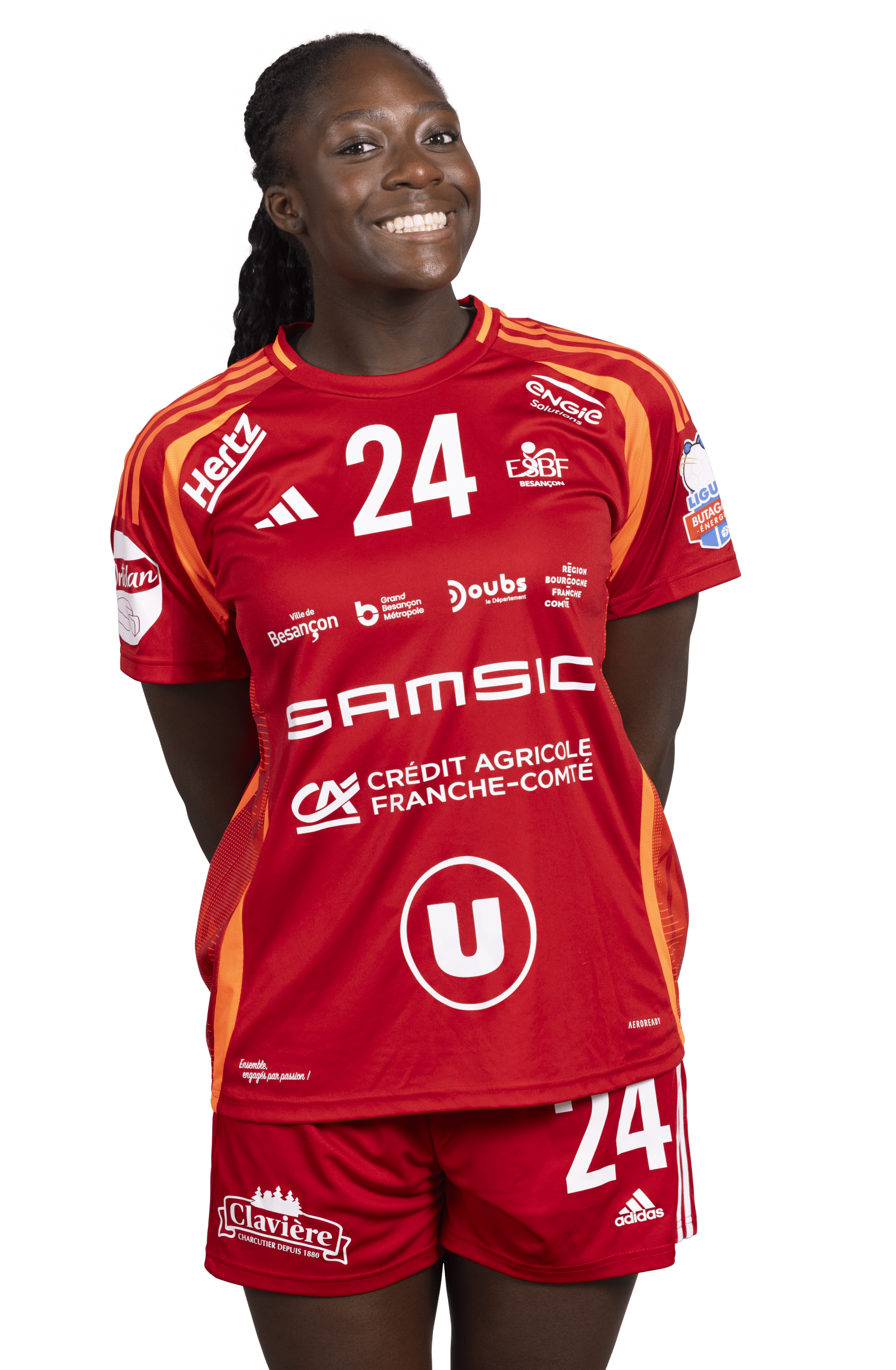 charite-mumbongo - Arrière gauche division 1 féminine de handball de Entente Sportive Besançon Féminin