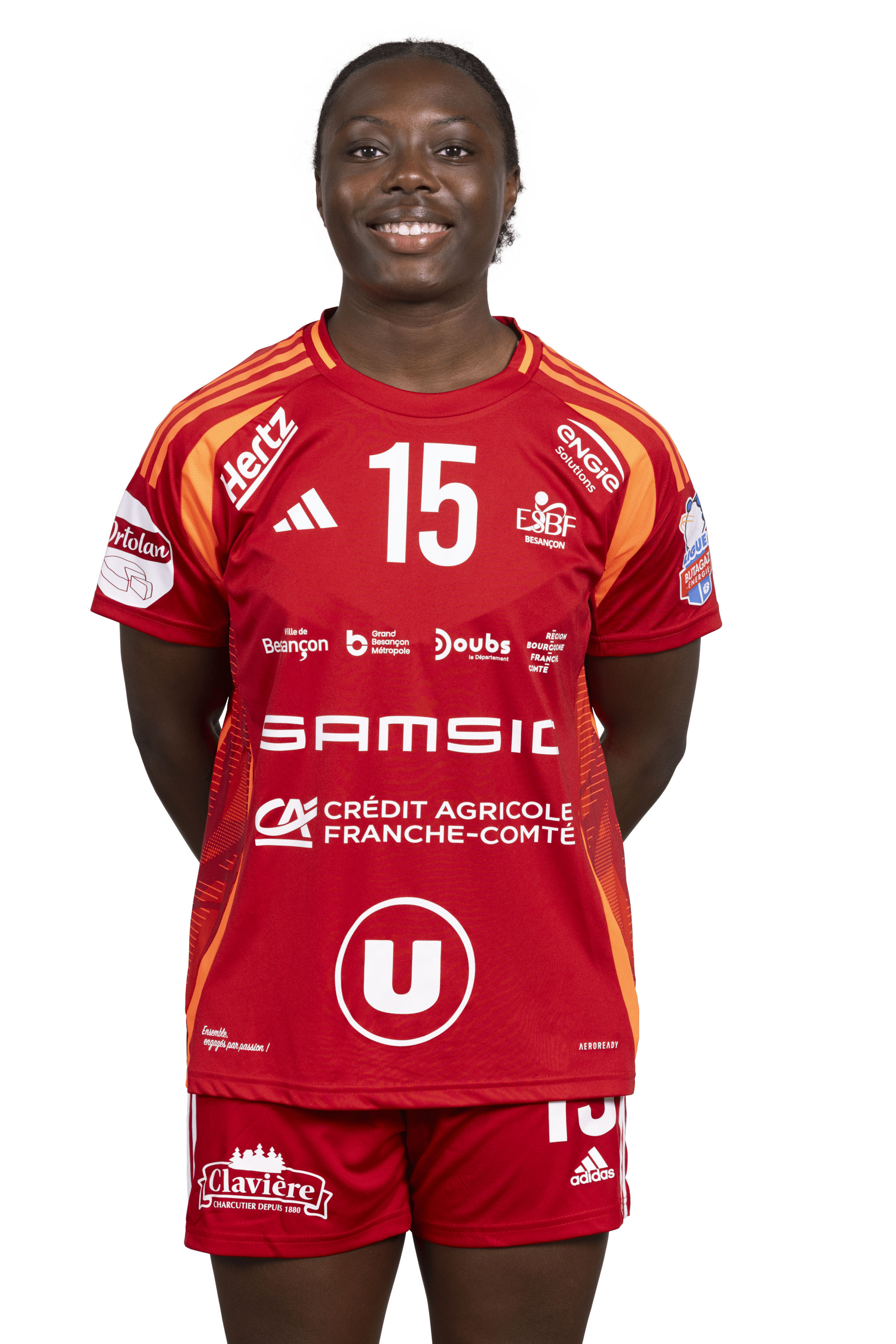 kiara-tshimanga - Ailière gauche division 1 féminine de handball de Entente Sportive Besançon Féminin